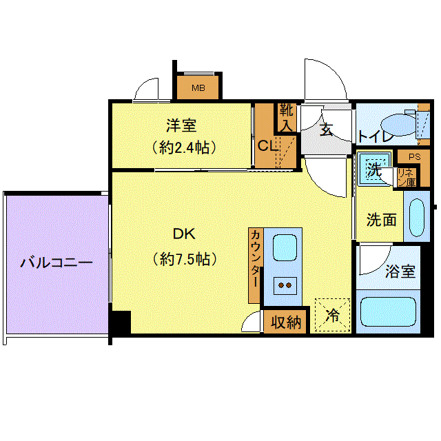 マンスリーリブマックス東新宿シーフォルムII_1DK