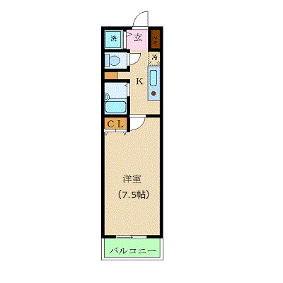 マンスリーリブマックス新宿通り駅前レジデンス_1K