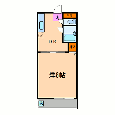 マンスリーリブマックス徳島駅南グランヴェール_1DK