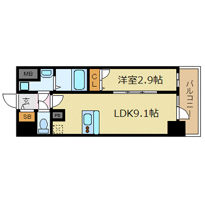 マンスリーリブマックス神戸駅西レジデンス_1LDK