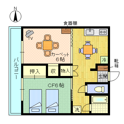 ハローマンスリー浦安 間取り図