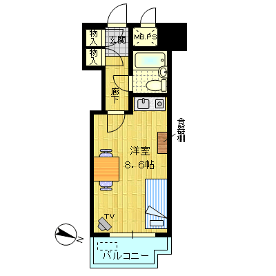 ダイアパレスステーションプラザ船橋 間取り図