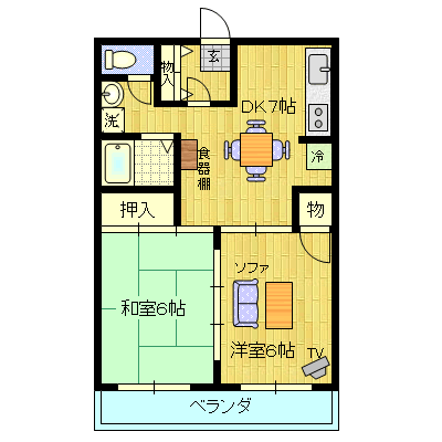 ファミール新井 間取り図