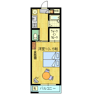 エムズⅢ(10.5帖タイプ) 間取り図