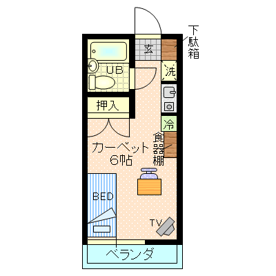 インペリアルハイツ 間取り図