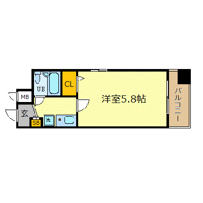 マンスリーリブマックス四条河原町サード_1K〜