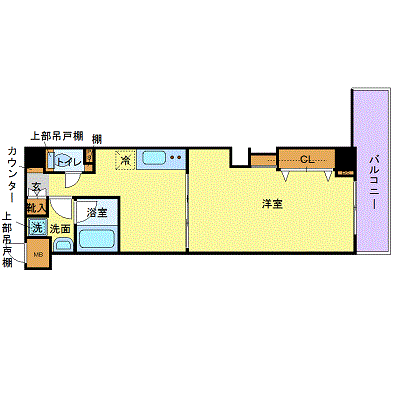 マンスリーマンション東京都新宿区水道町図面
