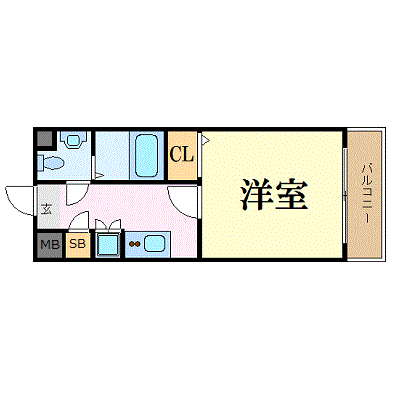 マンスリーリブマックス博多駅前エスタディオ_1K〜
