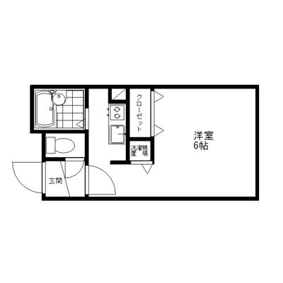 マンスリーマンション東京都武蔵野市中町図面
