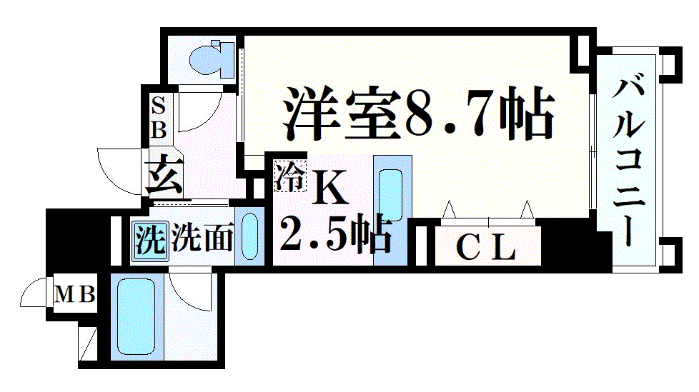 マンスリーリブマックス神戸三宮North_1R〜