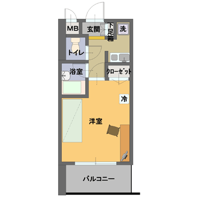 マンスリーマンション福岡市博多区住吉２丁目図面