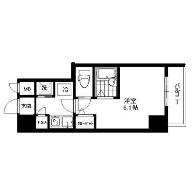 マンスリーマンション中央区新川２丁目図面