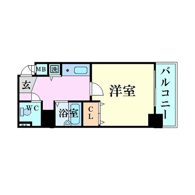 マンスリーリブマックス天満橋パークサイド_1K