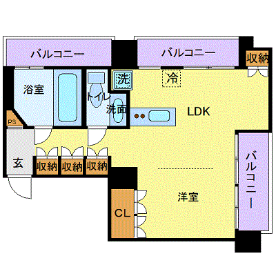 マンスリーリブマックス月島駅前グッドステイEXE_1R
