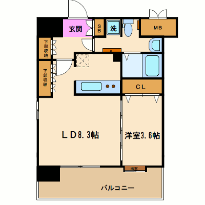 マンスリーリブマックス博多駅前ストリート_1LDK