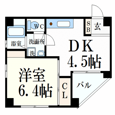 マンスリーリブマックス三宮東_1DK〜
