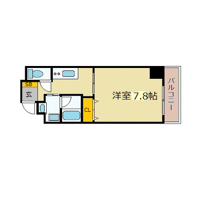 マンスリーリブマックス姫路駅前南エクセル_1K〜