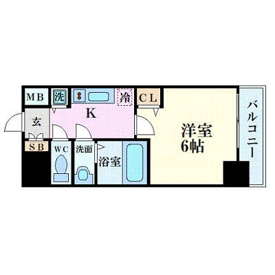 マンスリーリブマックス難波駅前セントラル_1K〜