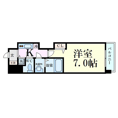 マンスリーリブマックス堺筋本町キャトル_1K〜