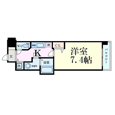 マンスリーリブマックス堺筋本町キャトル_1K〜