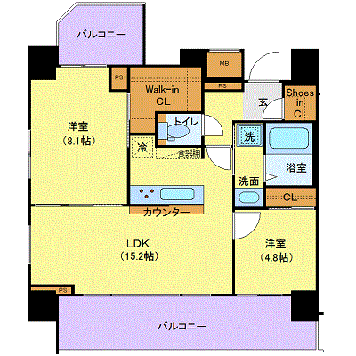 マンスリーリブマックス目黒南プレミアム_2LDK