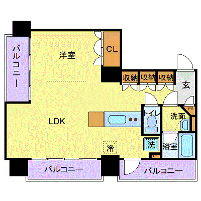 マンスリーリブマックス月島駅前グッドステイEXE_1R