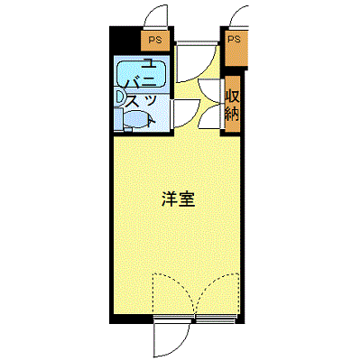マンスリーリブマックス東京新富町_ホテルタイプ_1R