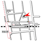 ｅすまいボンメゾン新越谷1Ｋ(無料Wi-Fi・禁煙)★新越谷駅徒歩約3分の好立地♪駅ビル商業施設があるので買い物も楽々★ 地図