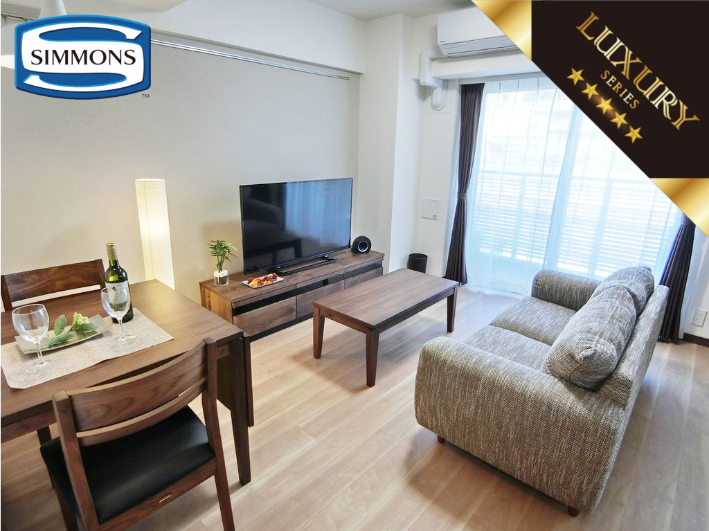 マンスリーリブマックス東日本橋駅前グリーンヴェール■『ペット可・駅1分・1SLDK・56平米』【ローテーブル・ソファ】≪ラグジュアリーシリーズ≫の物件写真2