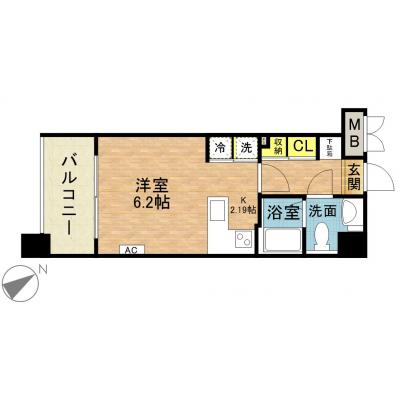 さくらす中洲川端13　【少し広めのキッチン・温水洗浄便座付】の物件写真6