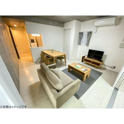 ●2026年4月26日から入居可●ユニオンマンスリー新日本橋レジデンス１　203　1LDK・セミダブル・くつろぎstyle☆◆インターネット固定回線（有線）無料の部屋◆の物件写真1