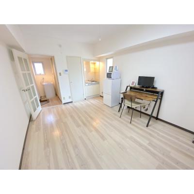 ユニオンマンスリー八王子７　202　1R・セミダブル☆人気の角部屋♪安心のモニター付きインターフォン完備♪デスクとチェアのあるお部屋♪の物件写真2