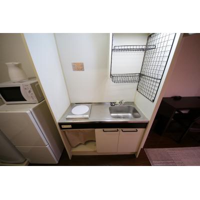 ユニオンマンスリー砂川七番１　320　1R・セミダブル☆砂川七番駅　徒歩6分。デスク、椅子付きでワークスペースも確保の物件写真4