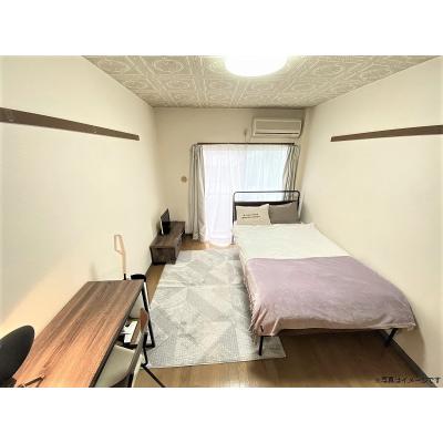 ●2026年5月9日から入居可●ユニオンマンスリー入間市１　302　1K・セミダブル☆最上階で眺めのいい快適なお部屋♪デスク＆チェア付き♪の物件写真1