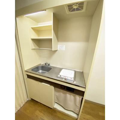 ●2026年1月31日から入居可●ユニオンマンスリー京王稲田堤セレーノ１　307　1R・セミダブル☆京王相模原線「京王稲田堤駅」から徒歩/女性に嬉しいドレッサー付きのお部屋の物件写真2