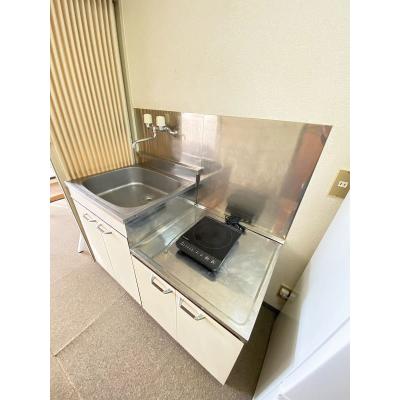 ユニオンマンスリー八王子北野５　204　1R・セミダブル☆デスク・チェア付きのお部屋♪駅には23時半まで営業の「京王ストア」ありの物件写真2