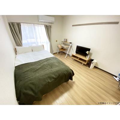 ユニオンマンスリー砂川七番３　107　1K・セミダブル☆人気のバストイレ別♪デスク&チェア付き♪の物件写真1