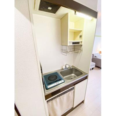 ユニオンマンスリー南林間２　141　1R・シングル☆人気の角部屋＆２面採光♪安心のモニター付きインターフォン完備♪快適なソファ付き♪の物件写真3