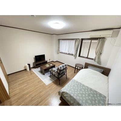 ユニオンマンスリー津田沼１　203　1K・シングル☆人気の角部屋♪安心のモニター付きインターフォン完備♪快適なソファ付き♪の物件写真1