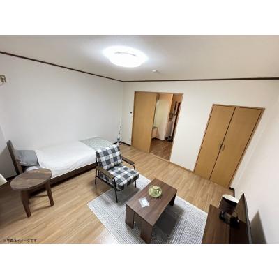 ユニオンマンスリー津田沼１　203　1K・シングル☆人気の角部屋♪安心のモニター付きインターフォン完備♪快適なソファ付き♪の物件写真2