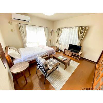 ユニオンマンスリー天王台１　101　1DK・セミダブル☆人気の角部屋♪ダイニングセット付♪２口ガスコンロ♪広々33㎡くつろぎのお部屋♪の物件写真1