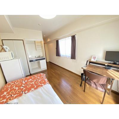 ユニオンマンスリー船橋３　606　1R・シングル☆２面採光で明るいお部屋♪オートロック完備♪人気のデスク＆チェア付き♪の物件写真2