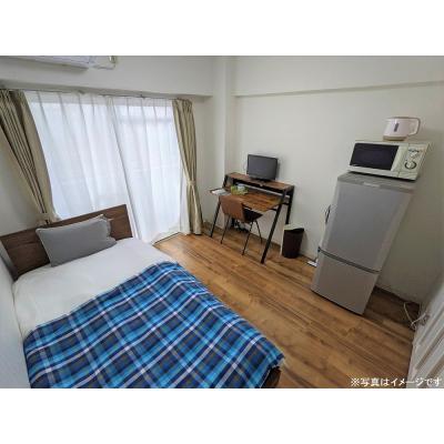 ユニオンマンスリー東船橋２　502　1K・シングル☆◆インターネット固定回線（有線）無料の部屋◆インターフォン完備♪デスク＆チェア付き♪の物件写真1