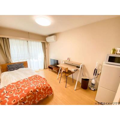 ユニオンマンスリー南行徳３　103　1K・シングル☆角部屋♪デスク＆チェアのお部屋♪オートロック＆モニター付きインターフォン完備の物件写真1