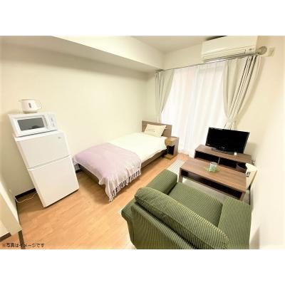 ●2026年1月31日から入居可●ユニオンマンスリー北柏１　105　1R・シングル☆オートロック完備♪快適なソファ付き♪■JR常磐線「北柏駅」徒歩4分の物件写真1