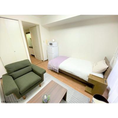 ●2026年1月31日から入居可●ユニオンマンスリー北柏１　105　1R・シングル☆オートロック完備♪快適なソファ付き♪■JR常磐線「北柏駅」徒歩4分の物件写真2