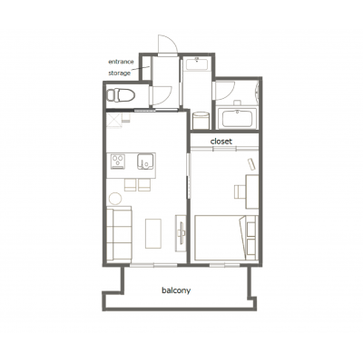 💎人気の赤坂エリアで築浅＆駅チカ💎＃広々1LDK　#デザイナーズ　#ドラム式洗濯機　#ネット無料★クレア#802の物件写真6