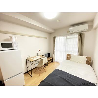 ●2026年4月18日から入居可●ユニオンマンスリー相模原２　502　1R・シングル☆◆インターネット固定回線(有線)無料の部屋◆【禁煙ルーム】オートロック完備♪デスク＆チェア付きの物件写真1