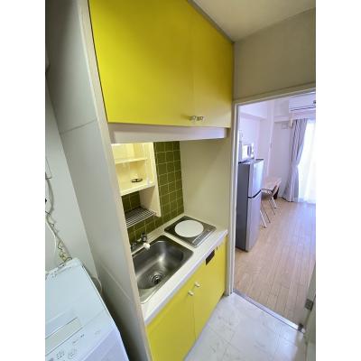 ユニオンマンスリー浦安２　503　1K・シングル☆セキュリティ面も安心の建物オートロック付♪室内洗濯機やデスク＆チェアがあるお部屋/角部屋の物件写真2