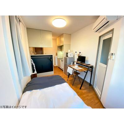 ●2026年4月27日から入居可●ユニオンマンスリー坂戸駅前１　307　1R・シングル☆人気の角部屋♪モニター付きインターフォン完備♪デスクとチェア付き♪の物件写真2